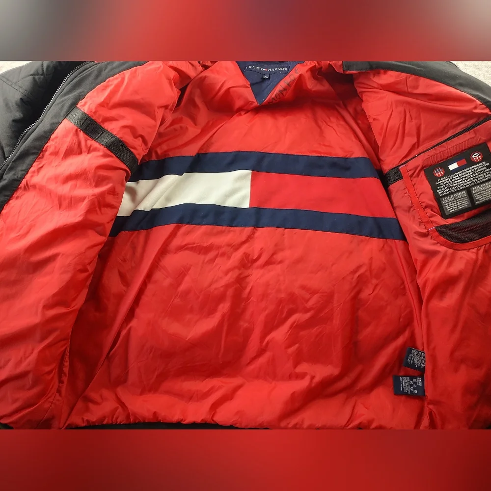 Tommy Hilfiger Black Red Jacket XL Coldstop
